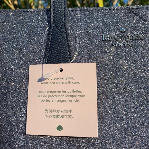 Kate spade joeley glitter small dusk blue satchel - Picture 5 of 7